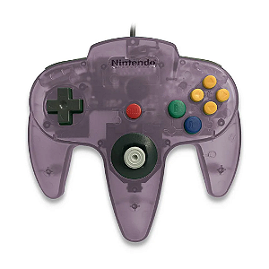 Controle Original Nintendo 64 Atomic Purple (Roxo Translúcido) – Seminovo – Testado