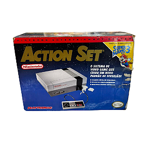 Nintendo NES Action Set Playtronic com Super Mario Bros 3 na Caixa – Original e Clássico Nintendo