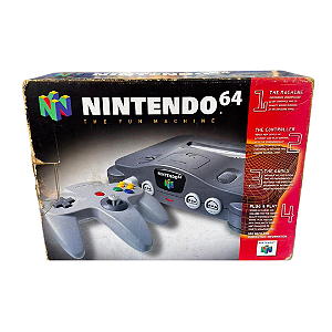 Console Nintendo 64 Completo com Zelda Ocarina of Time - Seminovo