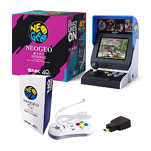 Console SNK Neo Geo Mini + Controle + Adaptador Mini HDMI (OFICIAL SNK)