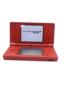 Console Nintendo DSI vermelho com caixa seminovo