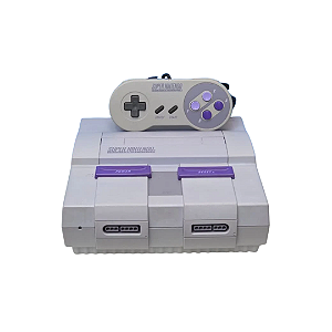 Super Nintendo Fat Seminovo com Controle e Fonte Originais - Retro
