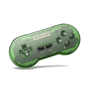 Controle 8BitDo Sem Fio para Super Nintendo SNES / Super Famicom SFC (Verde) - Retro