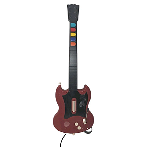 Guitarra RedOctane Vermelha para PS2 - Retrô