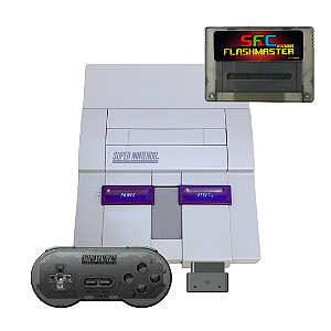 Super Nintendo com EverDrive + Controle Sem Fio