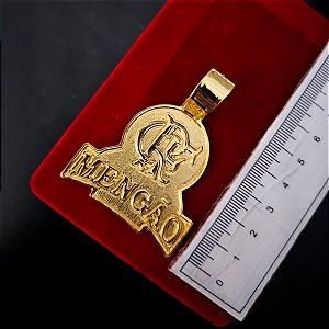 Pingente Flamengo CRF G - Banhado a Ouro 18k