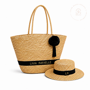 Kit bolsa Florianópolis + chapéu paris / panamá personalizado