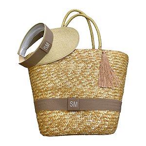 Kit bolsa Florianópolis + viseira aba longa personalizada