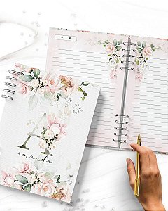 Caderno Floral Personalizado