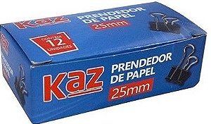 Prendedor de papel, 25mm, 12 unidades - KAZ