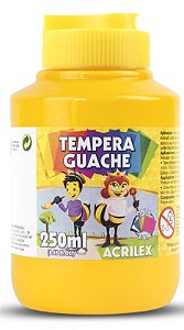 Tinta Guache, 250ml, Amarelo - Acrilex