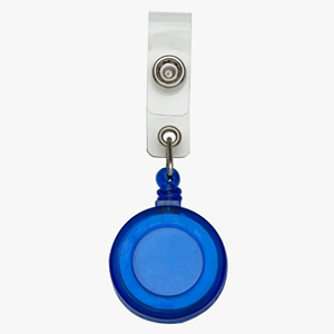 KIT COM 50 UND PORTA CRACHÁ RETRÁTIL ROLLER CLIP PERSONALIZADO