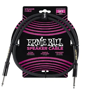 Cabo Ernie Ball P10 Reto 91cm para Cabecote e Caixa – Modelo P06071