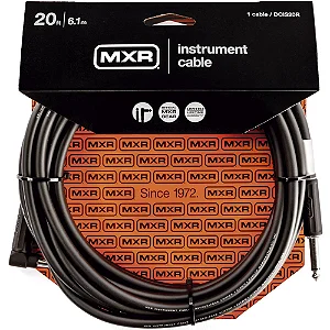 Cabo para Instrumento Dunlop MXR Pro DCIX20R – 6m P10 Reto x Angular – Alta Performance e Blindagem Superior