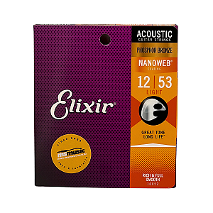 ENCORDOAMENTO 012 LIGHT PHOSPHOR BRONZE P/VIOLAO ACO 16052 ELIXIR