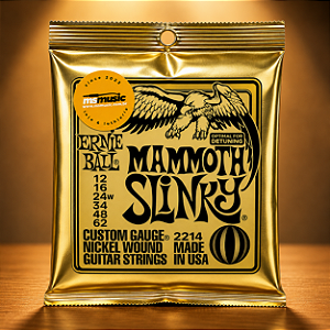 ENCORDOAMENTO 012-062 P/ GUITARRA MAMMOTH SLINKY (G ENCAPADA) NIQUEL P02214 ERNIE BALL