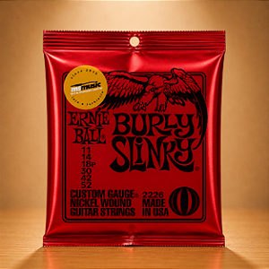 ENCORDOAMENTO 011-052 P/ GUITARRA BURLY SLINKY NIQUEL P02226 ERNIE BALL