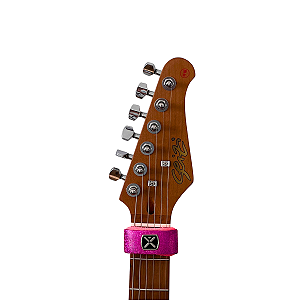 DHMD04 ABAFADOR DAMPER MD COURO HOLOGRAFICO PINK
