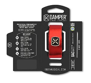 DMMD04 ABAFADOR DAMPER MD COURO VERMELHO METALICO
