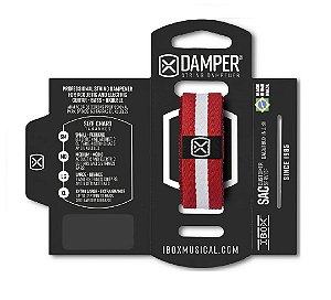 DKMD10 ABAFADOR DAMPER MD POLIESTER LISTRA VERMELHO