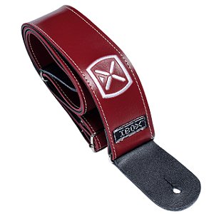 CM504X CORREIA 5CM COURO SINTETICO VERMELHO BORDADO X