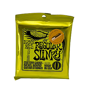 ENCORDOAMENTO 010-046 P/ GUITARRA REGULAR SLINKY NIQUEL PCT C/3 P03221 ERNIE BALL