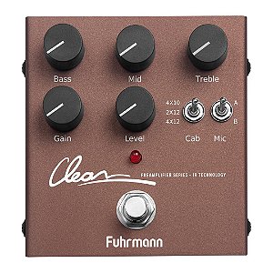 PEDAL DE EFEITOS CLEAN SIMULADOR DIGITAL FUHRMANN