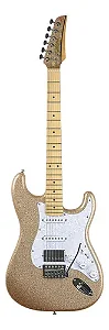 Guitarra Seizi Fun Katana Musashi HSS | Desert Gold Sparkle