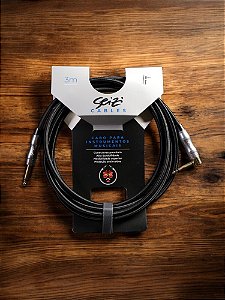 Cabo Seizi Cable Energy P10 x P10L para Guitarra / Violão / Baixo / Ukulele – Black- 3m