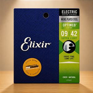 ENCORDOAMENTO PARA GUITARRA ELIXIR OPTIWEB 09 42
