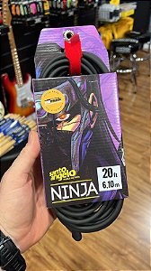 CABO DE GUIT. NINJA L CABLE 0,20 MM P10/P10 90 20FT 6,10M PT