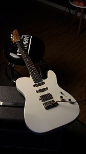 GUITARRA ELET SEIZI KATANA SAKURA HSS - RW - PEARL WHITE GOLD