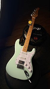 GUITARRA ELET SEIZI FUN VINTAGE BUDOKAN HSS - RM - SURF GREEN/ PEARL WHITE PG