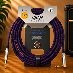 CABO PARA INSTRUMENTO SEIZI ENERGY 6M P10R/ P10A - BLACK & PURPLE