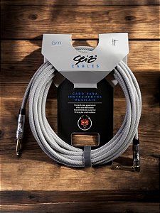 CABO PARA INSTRUMENTO SEIZI ENERGY 6M P10R/ P10A - SILVER GREY