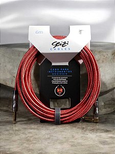 CABO PARA INSTRUMENTO SEIZI ENERGY 6M P10R/ P10A - RED & BLACK