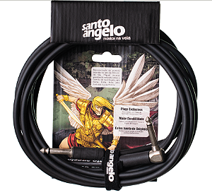 CABO DE GUITARRA ANGEL L 0,30MM P10/P10 90 20FT 6,10M PRETO