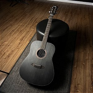 VIOLAO ELETRICO CORAL 41 - TAMPO SOLIDO EM SPRUCE - DARK SPRUCE - EQ 3 BANDAS - VGAC1954DS41
