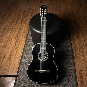Violão Clássico Acustico Lorenzzo Nylon Nat Preto