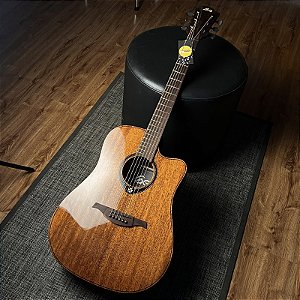 Violão Lâg Tramontane T98DCE Eletroacústico Dreadnought Cutaway Natural