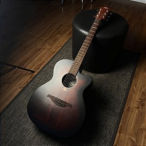 Violão Lâg Tramontane T70ACE Black & Brown Eletroacústico Auditorium Cutaway