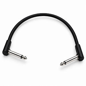 Cabo Patch Flat MS Music 50 cm P10/P10 90° para Pedais