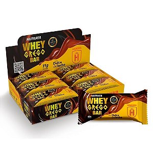 Whey Grego Bar Caixa com 12 Unidades (480g)