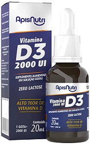 Suplemento de Vitamina D3 20ml Gotas