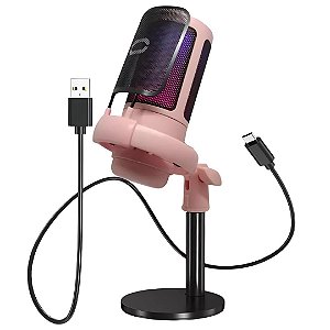 Microfone Rgb Gamer Live Usb Para Computador