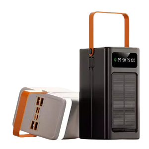 Power Bank 50000mah Display Carga Rápida 22.5w Placa Solar