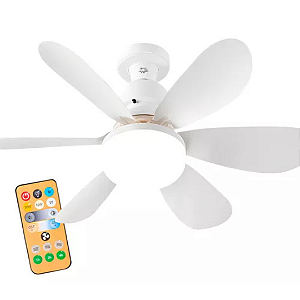 Lampada Ventilador De Teto E27 C/ 6 Helices 40w