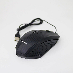 Mouse Optico Com Fio USB Preto