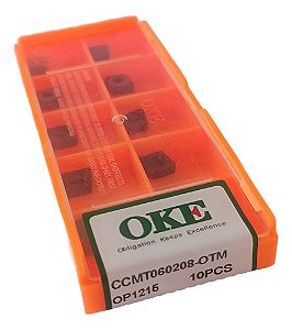 Inserto Pastilha Ccmt060208 Otm Op1215 Desbaste Interno Oke