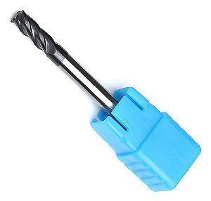 Fresa Topo Metal Duro 5mm 4 Cortes 45 Hrc Cobertura Tialn